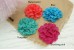 Ruffle Eyelet Flower Shimmery (L, 10cm), Pack of 2